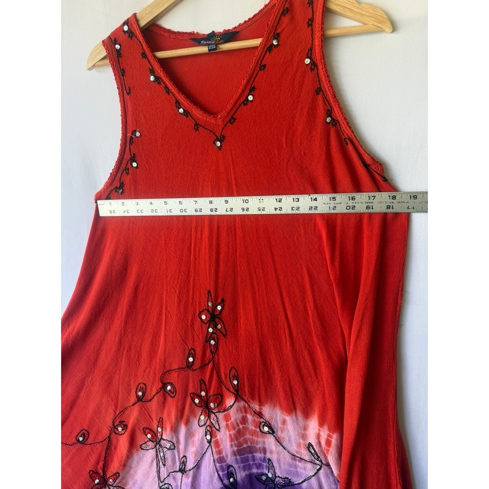 Riviera‎ Sun Red/Purple  Free Plus Cover Up Dress- Size Free Plus - Picture 5 of 7